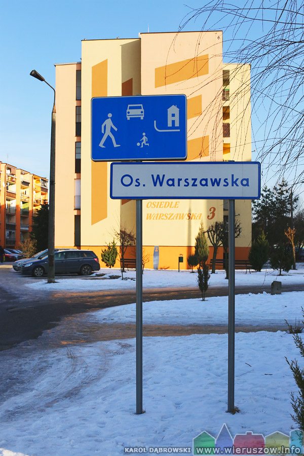 Osiedle Warszawska przykryte śniegiem
