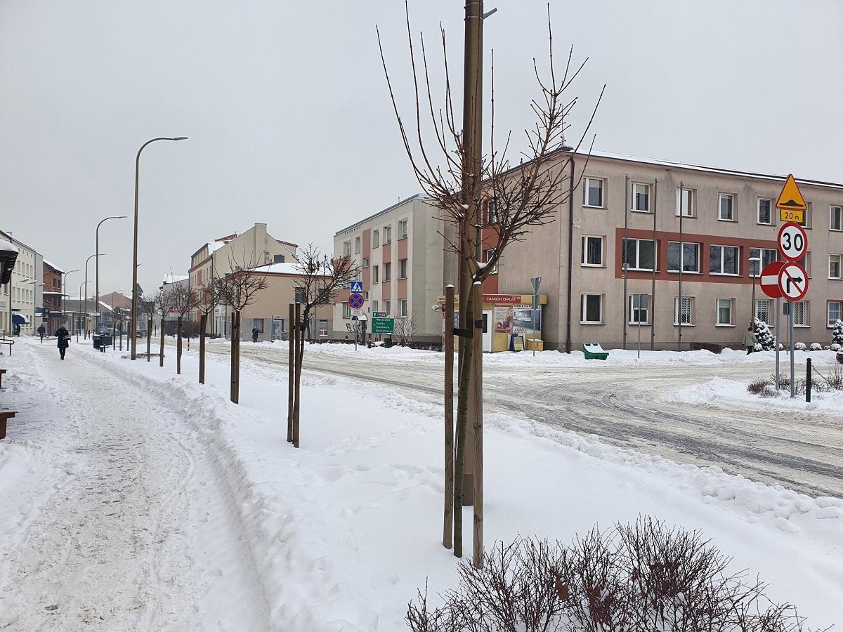 Magiczna zima w centrum Wieruszowa